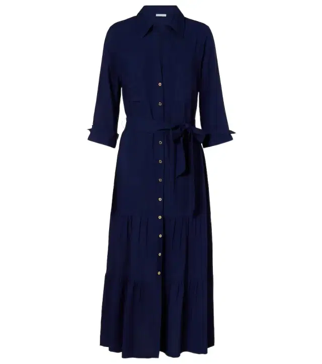 Tiered shirt dress