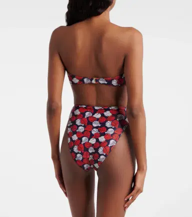 Same Knotted printed bandeau bikini top | Thumbnail 2