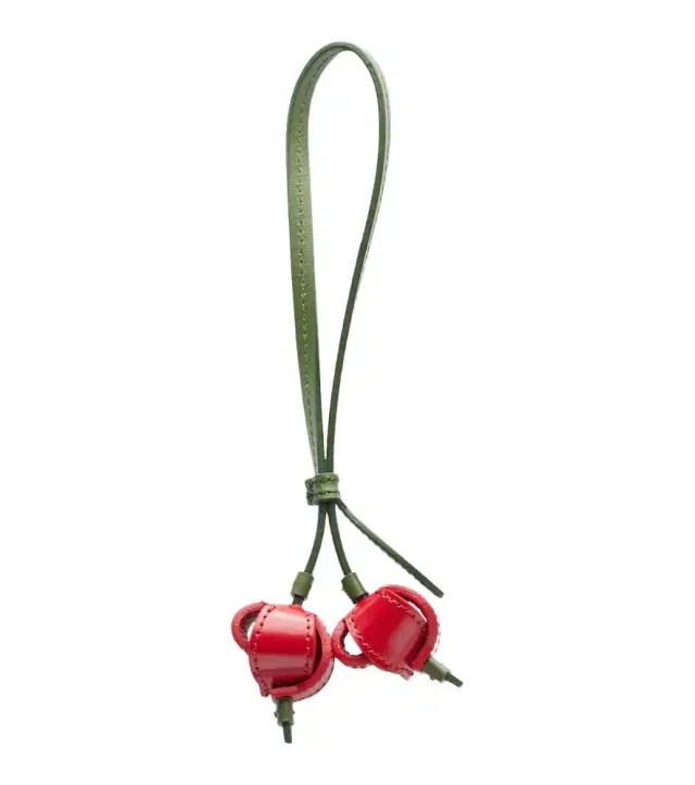 Les Cerises Small leather bag charm