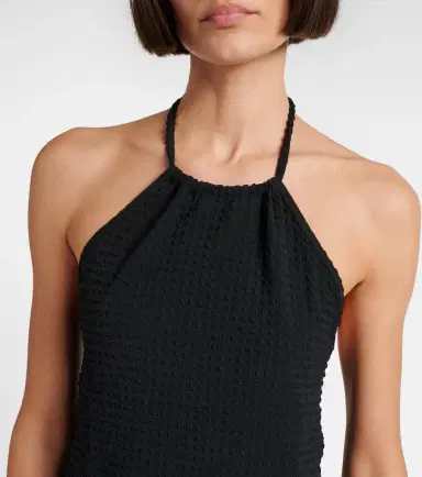 Hunza G Halterneck seersucker minidress | Thumbnail 3