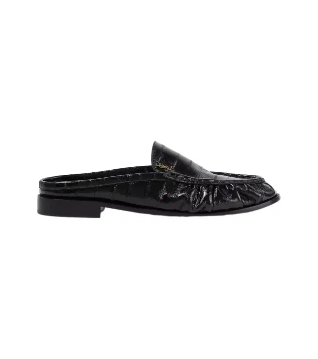 Saint Laurent Le Loafer eel leather mules