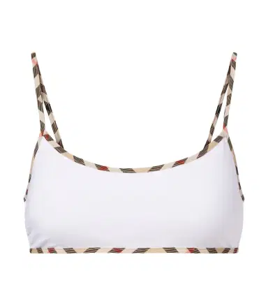 Burberry Self-tie bikini top | Thumbnail 1 Burberry Self-tie bikini top | Thumbnail 1