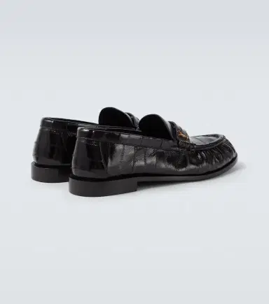 Saint Laurent Le Loafer eel leather penny loafers | Thumbnail 4
