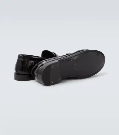 Saint Laurent Le Loafer eel leather penny loafers | Thumbnail 6