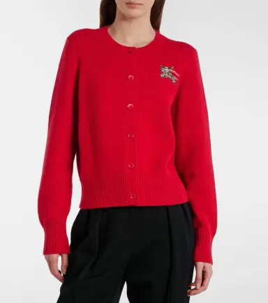 Burberry Sienna EKD wool and cashmere cardigan | Thumbnail 5