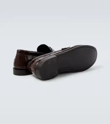 Saint Laurent Le Loafer eel leather penny loafers | Thumbnail 2