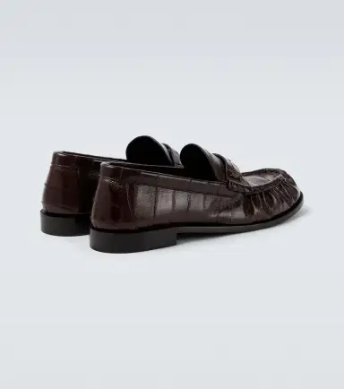 Saint Laurent Le Loafer eel leather penny loafers | Thumbnail 4