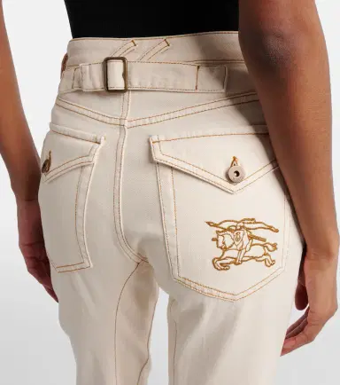 Burberry Embroidered flared jeans | Thumbnail 2