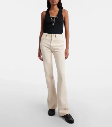 Burberry Embroidered flared jeans | Thumbnail 5
