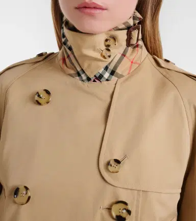 Burberry Cropped cotton gabardine jacket | Thumbnail 5