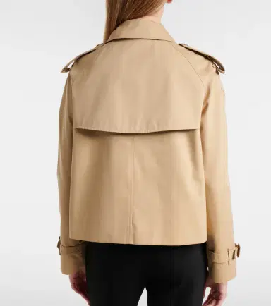 Burberry Cropped cotton gabardine jacket | Thumbnail 6