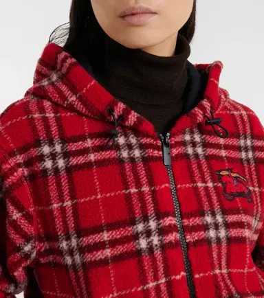 Burberry Check hooded wool-blend jacket | Thumbnail 2 Burberry Check hooded wool-blend jacket | Thumbnail 2