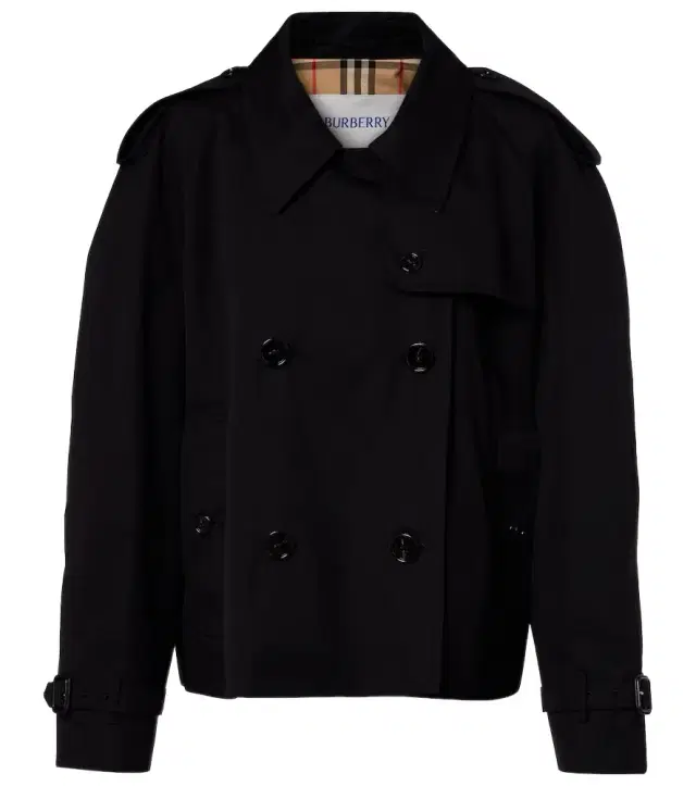 Burberry Cropped cotton gabardine trench jacket