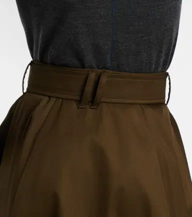 Burberry Cotton gabardine midi skirt | Thumbnail 5