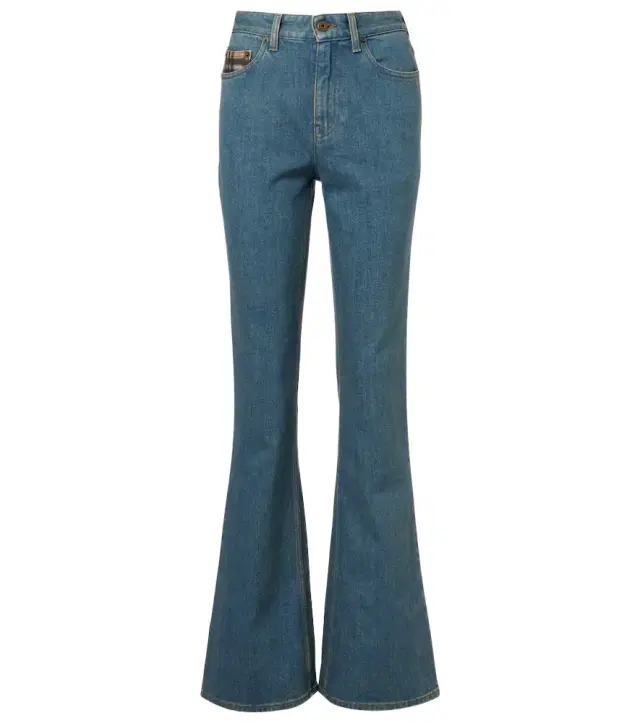 Burberry Check flared jeans