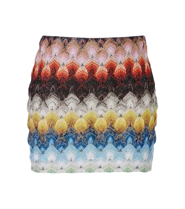 Lamé miniskirt
