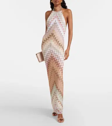 Missoni Halterneck lamé maxi dress | Thumbnail 3