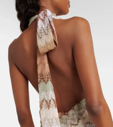 Missoni Halterneck lamé maxi dress | Thumbnail 4