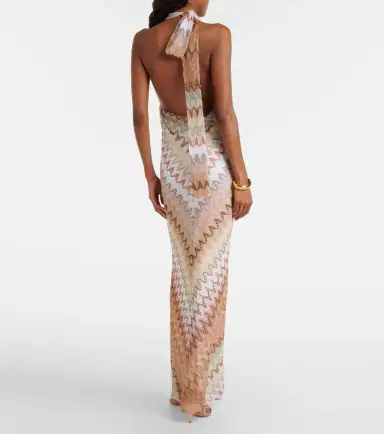 Missoni Halterneck lamé maxi dress | Thumbnail 6