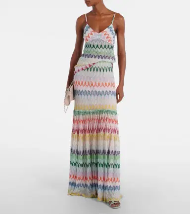 Missoni Tiered lamé maxi skirt | Thumbnail 2