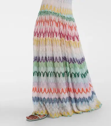 Missoni Tiered lamé maxi skirt | Thumbnail 4