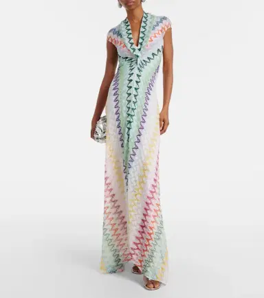 Missoni Zigzag lamé maxi dress | Thumbnail 2 Missoni Zigzag lamé maxi dress | Thumbnail 2