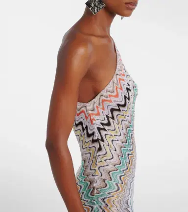 Missoni Wave one-shoulder maxi dress | Thumbnail 3 Missoni Wave one-shoulder maxi dress | Thumbnail 3