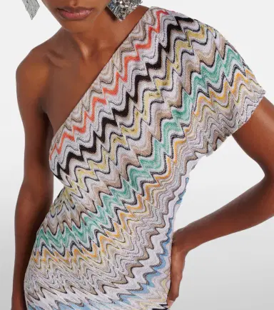 Missoni Wave one-shoulder maxi dress | Thumbnail 5 Missoni Wave one-shoulder maxi dress | Thumbnail 5