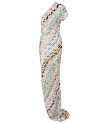 Missoni Wave one-shoulder maxi dress | Thumbnail 1 Missoni Wave one-shoulder maxi dress | Thumbnail 1