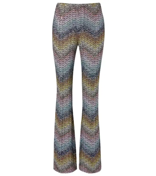 Missoni Sequined lamé flared pants