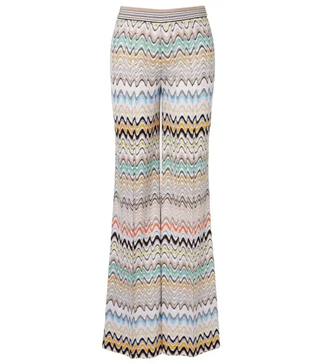Missoni Wave high-rise wide-leg pants