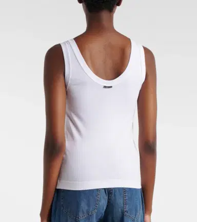 Brunello Cucinelli Cotton-blend tank top | Thumbnail 4