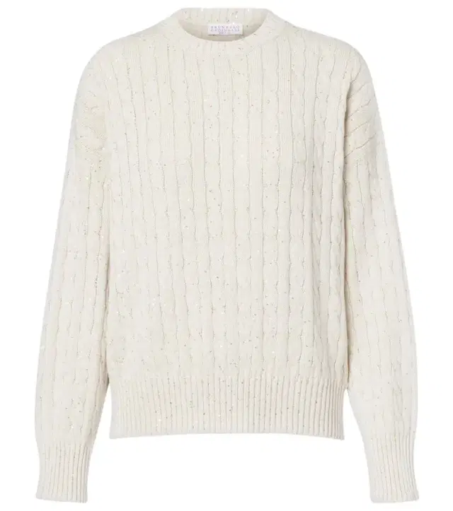 Brunello Cucinelli Sequined cotton-blend sweater
