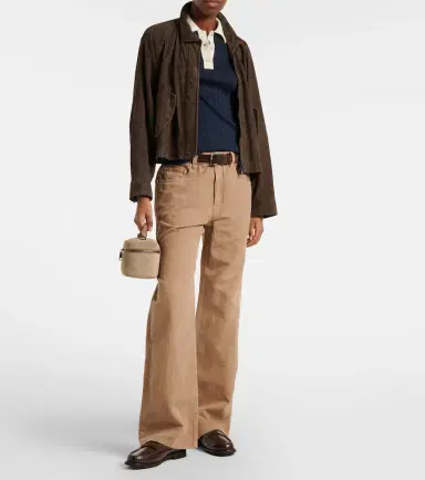 Brunello Cucinelli Embellished wool and cashmere polo sweater | Thumbnail 4