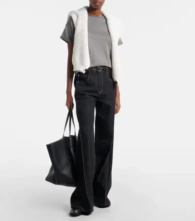 Brunello Cucinelli Cashmere and silk-blend T-shirt | Thumbnail 5 Brunello Cucinelli Cashmere and silk-blend T-shirt | Thumbnail 5