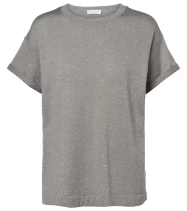 Brunello Cucinelli Cashmere and silk-blend T-shirt | Thumbnail 1 Brunello Cucinelli Cashmere and silk-blend T-shirt | Thumbnail 1