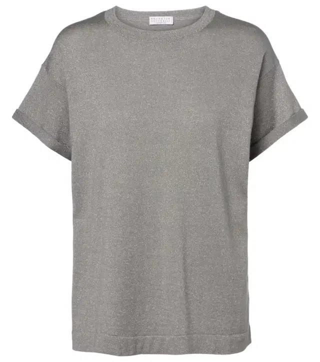 Brunello Cucinelli Cashmere and silk-blend T-shirt