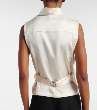 Brunello Cucinelli Monili silk top | Thumbnail 3