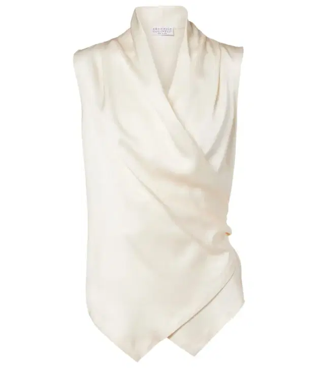 Brunello Cucinelli Monili silk top