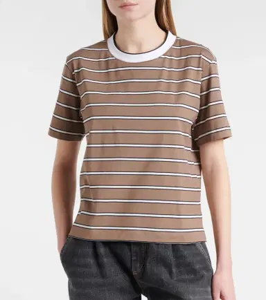 Brunello Cucinelli Striped cotton jersey T-shirt | Thumbnail 5 Brunello Cucinelli Striped cotton jersey T-shirt | Thumbnail 5