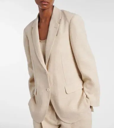Brunello Cucinelli Linen-blend blazer | Thumbnail 2 Brunello Cucinelli Linen-blend blazer | Thumbnail 2