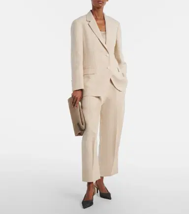 Brunello Cucinelli Linen-blend blazer | Thumbnail 5 Brunello Cucinelli Linen-blend blazer | Thumbnail 5