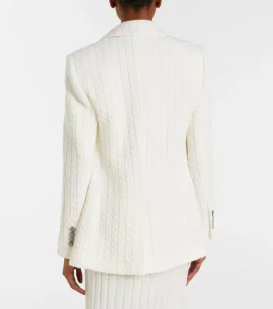 Brunello Cucinelli Cable-knit cotton blazer | Thumbnail 5 Brunello Cucinelli Cable-knit cotton blazer | Thumbnail 5