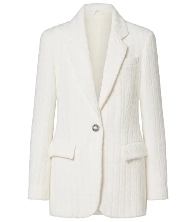 Brunello Cucinelli Cable-knit cotton blazer