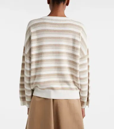 Brunello Cucinelli Striped cotton sweater | Thumbnail 5 Brunello Cucinelli Striped cotton sweater | Thumbnail 5