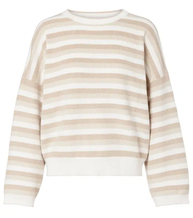 Striped cotton sweater