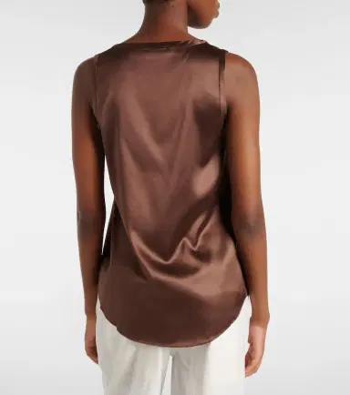 Brunello Cucinelli Silk-blend satin tank top | Thumbnail 2