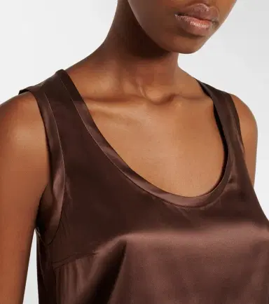 Brunello Cucinelli Silk-blend satin tank top | Thumbnail 4