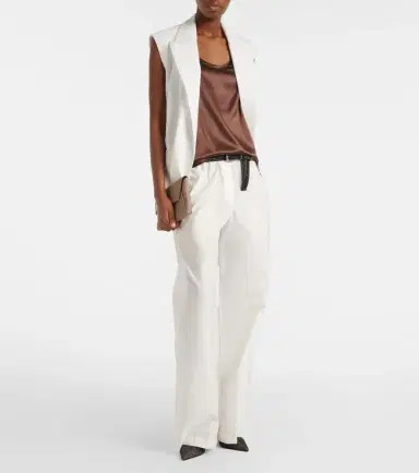 Brunello Cucinelli Silk-blend satin tank top | Thumbnail 5