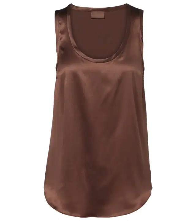 Brunello Cucinelli Silk-blend satin tank top